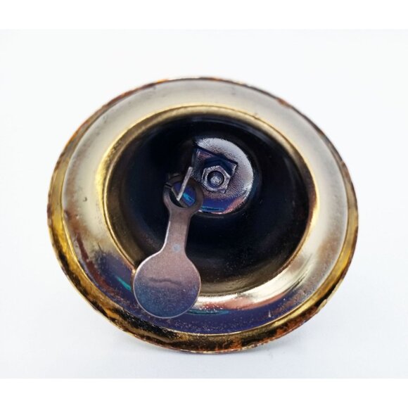 Dinner Bell Oklahoma The Sooner State Gold Buffalo Vintage 3.25 Inch Souvenir - Picture 11 of 13